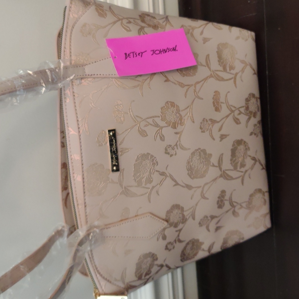 NWT Betsey Johnson Triple Compartment Tote